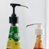 Stainless Steel Ketchup Vinegar Bottle Press Nozzle Sauce Push-type Pump Push-Type Tools Kitchen