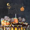 Halloween Cake Toppers DIY Cupcake Topper Castle Ghost Witch Vampire Pumpkin Cake Flags Kids Birthday Wedding Party Baking Decor