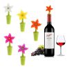 Cute Flower Shaped Silicone Vacuum Sealed Champagne Drinks Wine Stopper