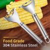 1 Pcs Corn Peeler Corn Planer Thresher Stainless Steel Corn Peeler for Corn On the Cob Corn Kernel Remover Tool Magic Corn Stripper Tool Corn Cutter C