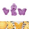 Easter Decoration Egg Rabbit Chick Butterfly Shape Cookies Cutter Plastic Fondant Biscuit Cake Mold