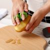 Fruit Peeler Stainless Blade Lemon Grapefruit Fruit Slicer Double Fingers Opener Cutter Stripping
