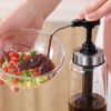Stainless Steel Ketchup Vinegar Bottle Press Nozzle Sauce Push-type Pump Push-Type Tools Kitchen