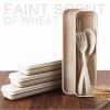 3 In 1 Spoon Fork & Chopstick Set With Organizer Box