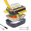 1.5L 40W Electric Lunch Box Food Warmer Leak proof Portable Food Heater for Home Car