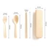 3 In 1 Spoon Fork & Chopstick Set With Organizer Box