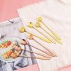 4pcs/set Stainless Steel Flowers Shaped Stirring Spoon