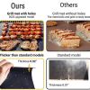 BBQ Grill Mat Non Stick Upgraded Model With Holes Reusable and Dishwasher Safe Black Mesh Fireproof