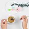 4pcs/set Stainless Steel Flowers Shaped Stirring Spoon