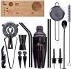 Svin Bartender Kit, 20 Piece Bar Tool Set with Bamboo Stand, Cocktail Shaker Set, Stainless Steel Bar Tools for Drink RT