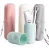 Toothbrush Holder Bathroom Non-slip Strip Storage Case Mouthwash Cup