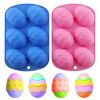 Easter Eggs Shape Silicone Mould Chocolate Cakes Dough Baking Ice Cube Tray