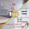 Pot Filler Faucet Wall-Mount for Kitchen Integrated Embedded NPT Thread Design Lead-Free Stainless Steel Faucet with 360Â° 2-Handle Folding Arms Rotat