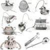 Kitchen Households Tea Infuser Strainer For Filter Stainless Steel Teaspoon Creative Modern Family