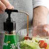 Stainless Steel Ketchup Vinegar Bottle Press Nozzle Sauce Push-type Pump Push-Type Tools Kitchen
