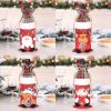 GENNISSY Christmas Wine Bottle Cover Merry Christmas Decorations For Home Christmas Ornament New Year 2022 Xmas Navidad Gift