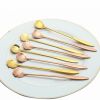 4pcs/set Stainless Steel Flowers Shaped Stirring Spoon