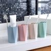 Nordic Style Thickened Wheat Straw PP Diamond Cup Gargle Cup Household Couple Toothbrush Shaped Pure