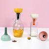 Kitchen Funnel with Funnel Strainer, Funnels for Filling Bottles, Food Grade Silicone Collapsible Funnel, Foldable Kitchen Funnels for Water Bottle Li
