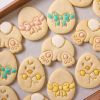 Cartoon Easter Egg Cookie Embosser Mold Cute Bunny Chick Biscuit Cutting Die Set Baking Cake Tool