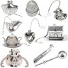 Kitchen Households Tea Infuser Strainer For Filter Stainless Steel Teaspoon Creative Modern Family