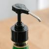 Stainless Steel Ketchup Vinegar Bottle Press Nozzle Sauce Push-type Pump Push-Type Tools Kitchen