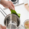 Anti-spillage Cookware Pot With Round Mouth Edge Deflector High Elastic Silica Gel Deflector Silica