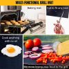 BBQ Grill Mat Non Stick Upgraded Model With Holes Reusable and Dishwasher Safe Black Mesh Fireproof