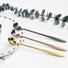 4pcs/set Stainless Steel Flowers Shaped Stirring Spoon