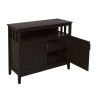 Free shipping Kitchen Storage Sideboard Dining Buffet Server Cabinet Cupboard, Free Standing Storage Chest with 2 Level Cabinets and Open Shelf, Adjus